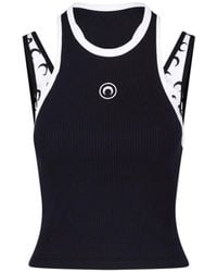 Marine Serre - Ribbed Sleeveless Tank Top - Lyst