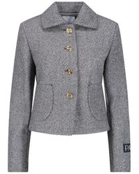 Patou - Crop Tweed Jacket - Lyst