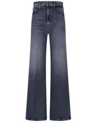 Mother - High-Rise Wide-Leg Jeans - Lyst