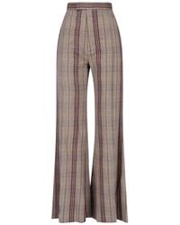 Vivienne Westwood - Plaid Wide-Leg Trousers - Lyst