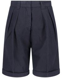 Aspesi - Cotton Linen Shorts - Lyst