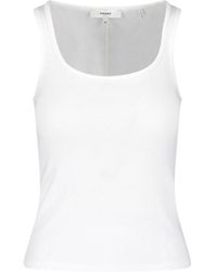 FRAME - Tank Top "The Rib Scoop Neck" - Lyst