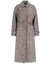 Lardini - Wool Coat - Lyst