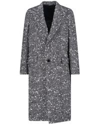 Dolce & Gabbana - Double-Breasted Virgin Wool Blend Coat - Lyst