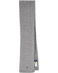 Polo Ralph Lauren - Cable-Knit Wool Cashmere Scarf - Lyst