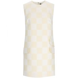 Versace - Check Mini Dress - Lyst