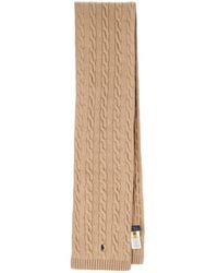 Polo Ralph Lauren - Cable-Knit Wool-Cashmere Scarf - Lyst