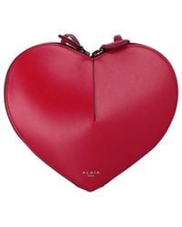 Alaïa - Le Coeur Leather Crossbody Bag - Lyst
