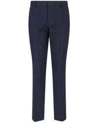 ZEGNA - Cotton And Cashmere Trousers - Lyst