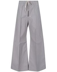 Rick Owens - Wide Cotton Pants - Lyst