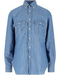 Finamore 1925 - Denim Shirt "Zurigo" - Lyst