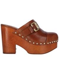 Chloé - Jeannette Wedge Clogs - Lyst