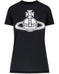 Vivienne Westwood - Orb Logo Graphic T-Shirt - Lyst