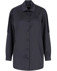 Moncler Genius - X Ee72 By Edward Enninful Satin Shirt - Lyst