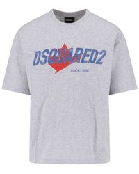 DSquared² - Maple Leaf Logo T-Shirt - Lyst