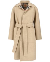 Burberry - Reversible Wool Coat - Lyst