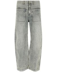 Entire studios - 'Asset' Curved Jeans - Lyst