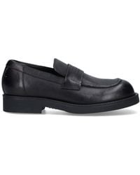 MM6 by Maison Margiela - Leather Loafers - Lyst