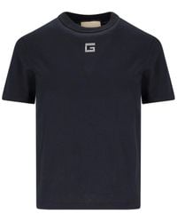 Gucci - Crystal-embellished Logo Cotton T-shirt - Lyst