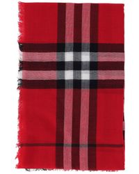 Burberry - Sciarpa In Lana "Check" - Lyst