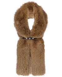 Moncler - Sciarpa In Pelliccia Faux - Lyst