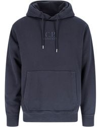 C.P. Company - Cotton Hoodie With Drawstring Hood - Lyst