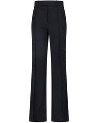 Nili Lotan - Tailored Wide-Leg Wool Trousers - Lyst