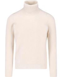 Drumohr - High-Neck Wool Sweater - Lyst