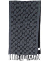 Gucci - Sciarpa In Cashmere "Gg" - Lyst
