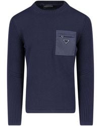 Prada - Virgin Wool Sweater - Lyst