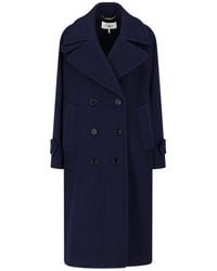 Chloé - Double-Breasted Wool Coat - Lyst