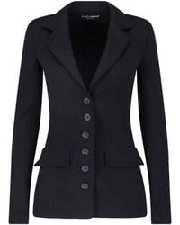 Dolce & Gabbana - Tailored Virgin Wool & Elastane Jacket - Lyst