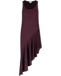 Alaïa - Asymmetrical Fluid Jersey Dress - Lyst