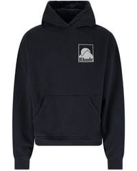 Rhude - Felpa Cappuccio "Moonlight Badge" - Lyst