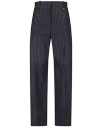 Isabel Marant - Tailored Pinstripe Straight-Leg Trousers - Lyst