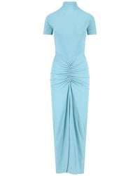 Alaïa - Abito Maxi In Viscosa - Lyst