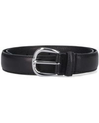 Ernest W. Baker Rose Buckle Belt in Black for Men | Lyst