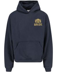 Rhude Honest Eye Hoodie in Gray for Men Lyst