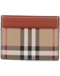 Burberry - Check Reason Card Holder Wallet - Lyst