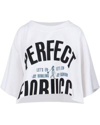 Fiorucci - T-Shirt Crop "Perfect" - Lyst