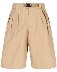 White Sand - Bermuda Shorts With Belt - Lyst
