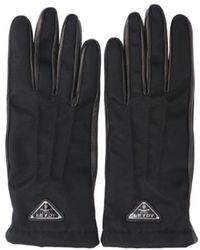 Prada - Guanti In "Re-Nylon" E Nappa - Lyst