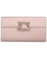 Roger Vivier - 'Efflorescence' Satin Clutch Bag - Lyst