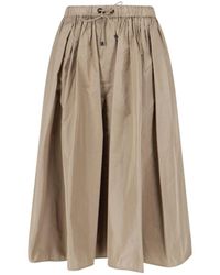 Max Mara - Midi Skirt With Drawstring - Lyst