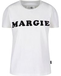 MM6 by Maison Margiela - T-Shirt "Margie" - Lyst