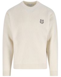 Maison Kitsuné - Lightweight Merino Wool Sweater - Lyst