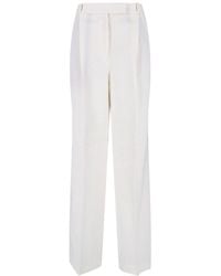 Rohe - Pantaloni Dritti In Misto Lana - Lyst