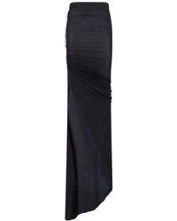 Rick Owens - Draped Maxi Skirt - Lyst