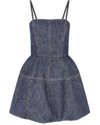 Fendi - Abito Mini "Ff" - Lyst