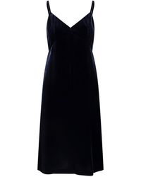 Aspesi - Velvet Midi Dress - Lyst